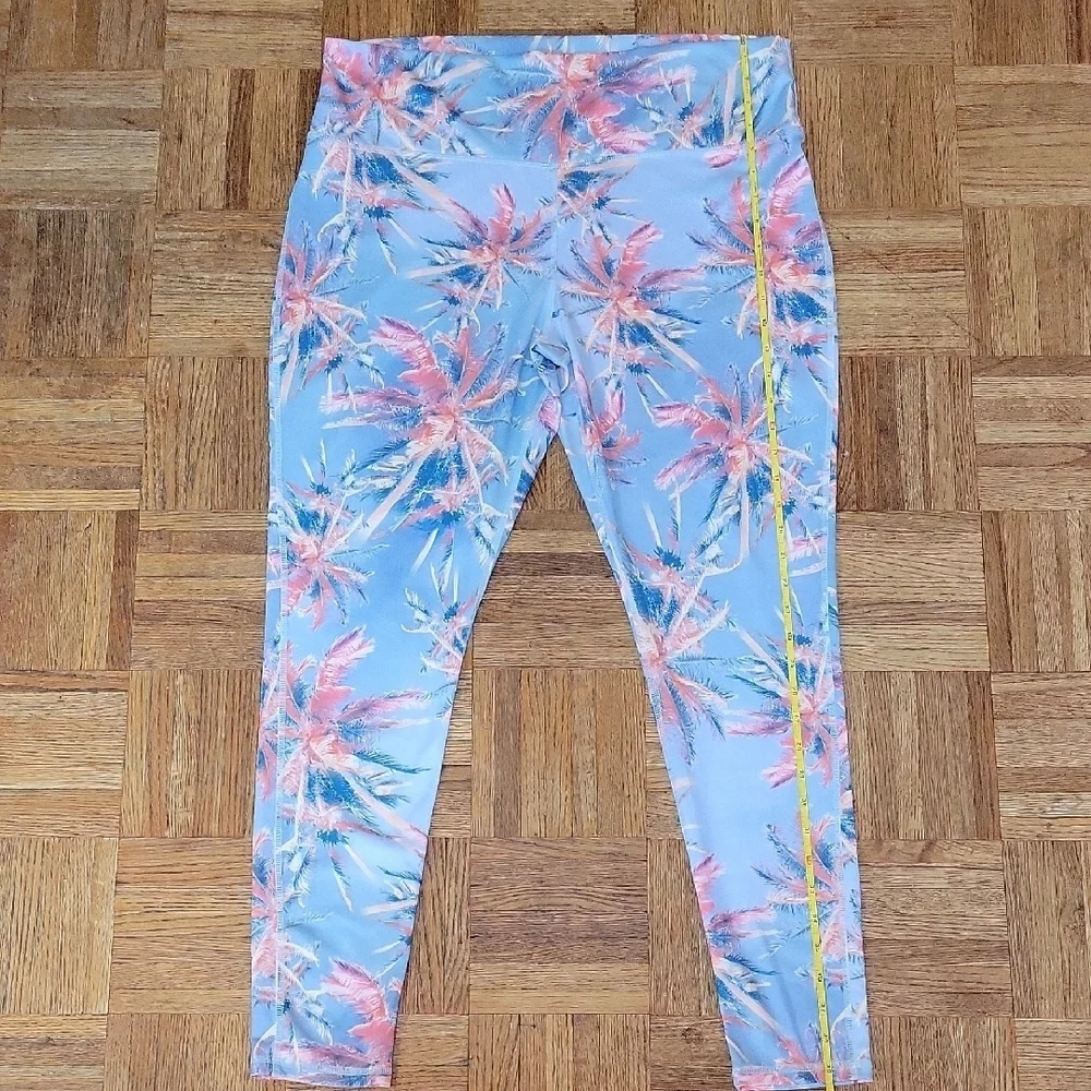 Brisas Tropical Palm Trees Leggings SIZE XL